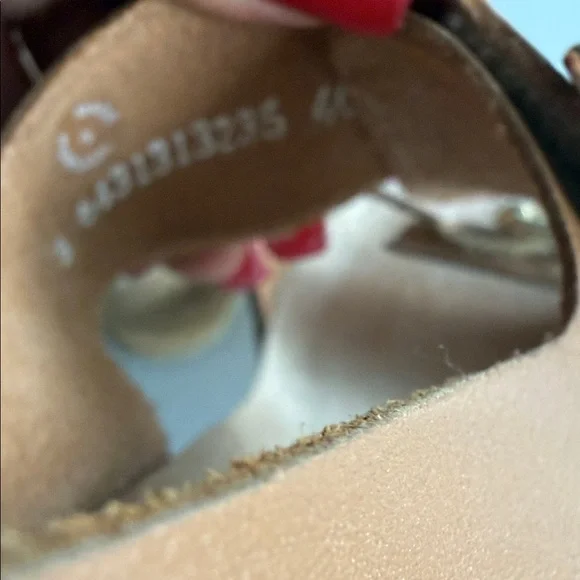 Mephisto Brown Leather Slingback Sandals - Picture 5 of 9